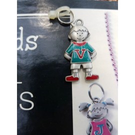 Ganz Adorable GANZ My Kids Initial Tag Letter "V" Charm ID Backpack Pull Boys Shape