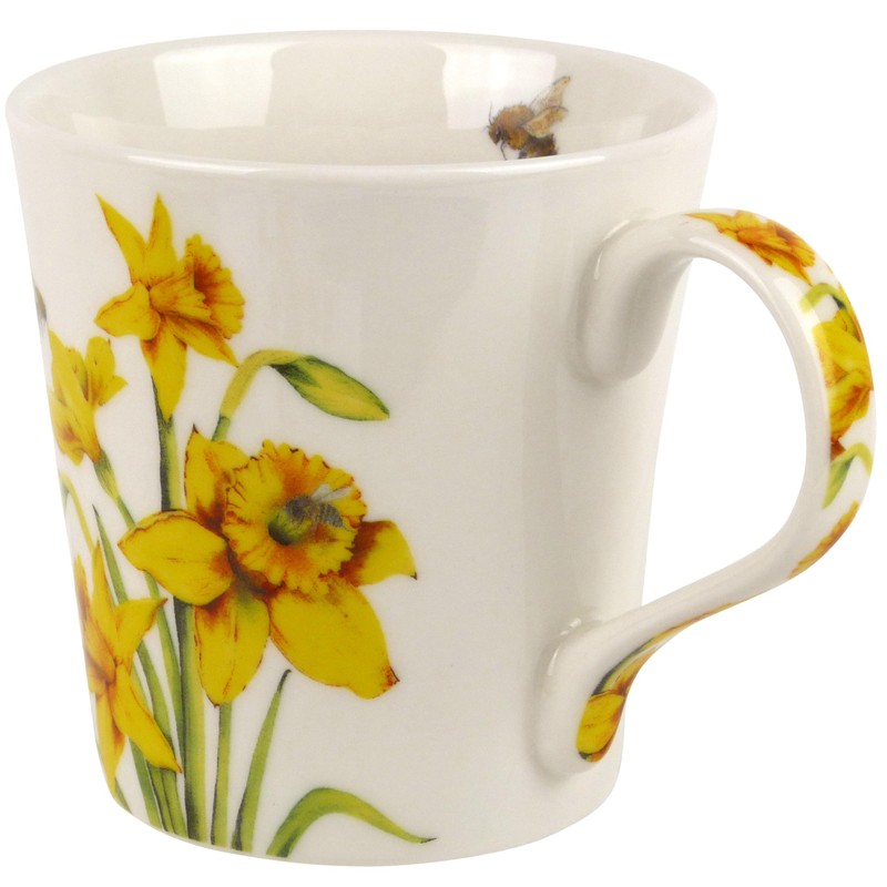The Leonardo Collection Set of 2 Mugs Bee Daffodils Floral