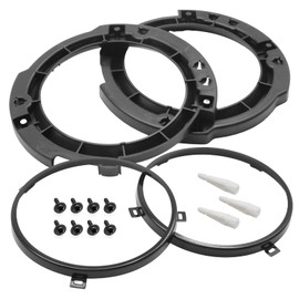 Vkinman 7 inch Round Headlight Mounting Retainer Bracket Ring Set with Metal Ring, Replacement for Jeep Wrangler JK 2007-2017