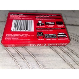 Maxell *Sealed* Maxell Audio Cassette Tape UR90 Normal Bias