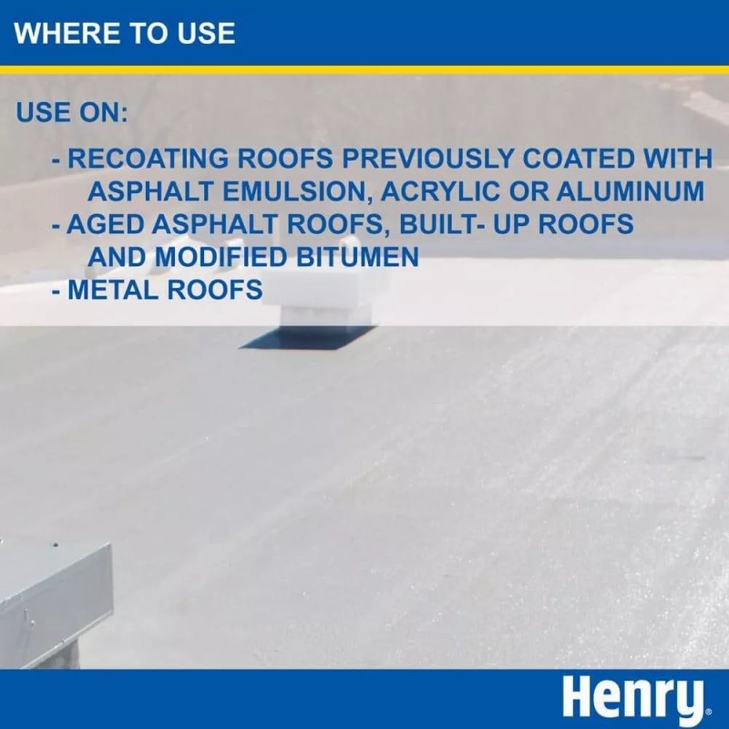 Henry 287 Solar-Flex White Acrylic Elastomeric Reflective Roof Coating 4.75