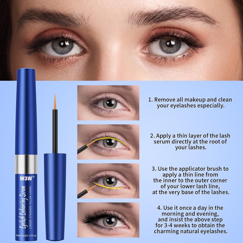 W3W Eyelash Growth Serum 3ml Lash Enhancing Serum Lash Growth