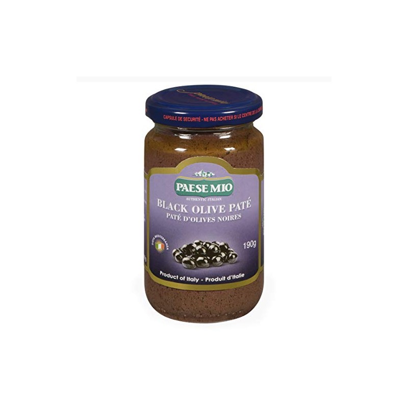 PAESE MIO Black Olive Pate, 190 Grams