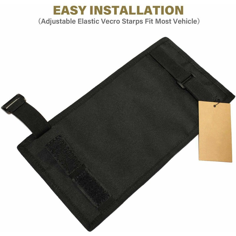 Unbranded Tactical MOLLE Car Sun Visor Organizer Pocket Sunglass Card