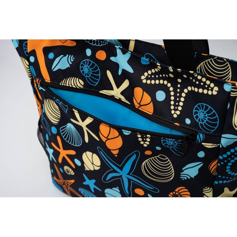 Solance Large Shopping Tote Bag Shoulder Gym Beach Travel Bag