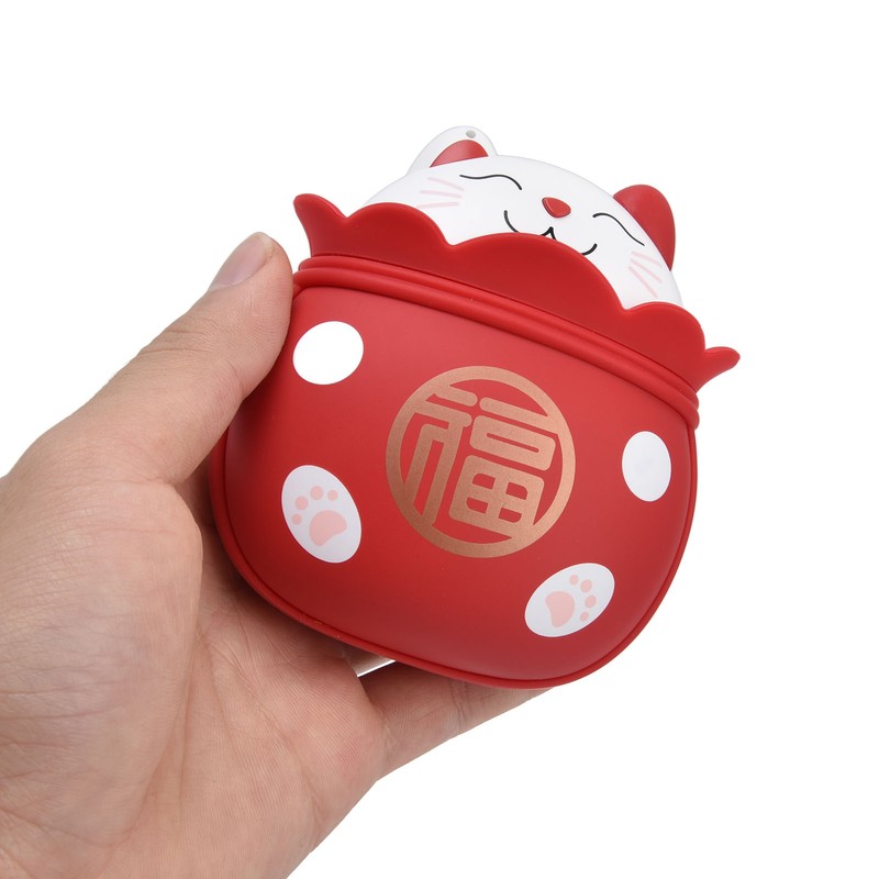 Electric Hand Warmer USB Rechargeable Double Sided Portable Lucky Cat