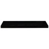 2 PCS High Gloss Black Floating Wall Shelves 31.5x9.3x1.5 Inches
