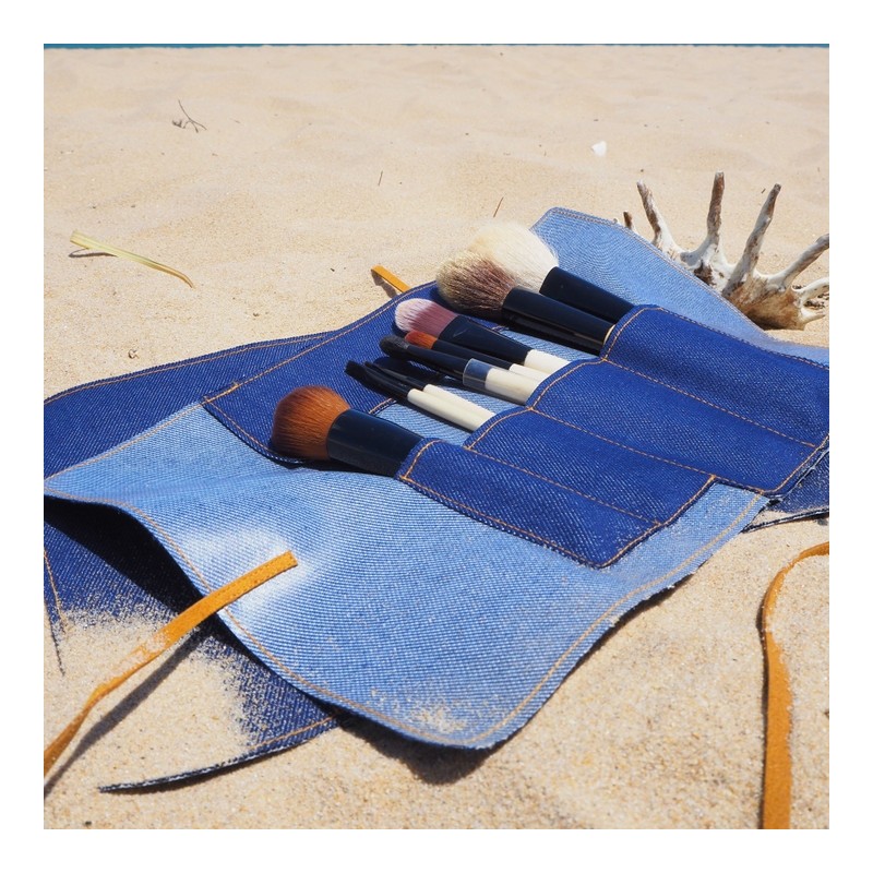 Makeup Brush Pouch - Black Jeans / 메이크업브러시파우치 - 블랙진