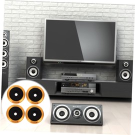 SUPVOX 4pcs Aluminum Alloy Speaker Isolation Feet Pads Vibration Dampening Cushions for Amplifiers Plastic Material Enhance Sound Clarity Reduce Noise