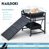 NAILDOKI Movable Structure Pet Stairs Ramp with Cats/Dogs Chair with