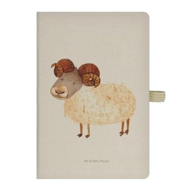 Mr. & Mrs. Panda DIN A5 Cotton Notebook Zodiac Sign Aries - Gift, Aries, Zodiac Sign, Diary, Address Book, Astrology, Notes