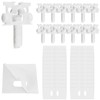 UBANU 12 Sets White Vertical Blind Repair Kit with Stem,