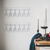 Barydat 8 Pcs Acrylic Champagne Wall Holder Clear Wine Glass