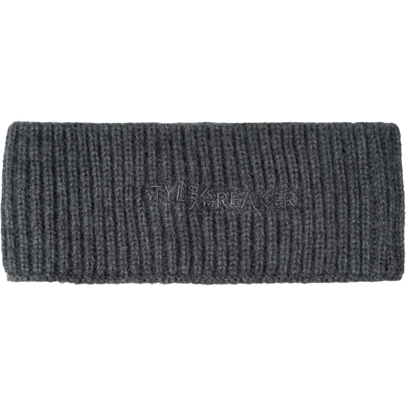 styleBREAKER 04026068 Women's Knitted Headband with Ribbed Pattern, styleBREAKER Logo