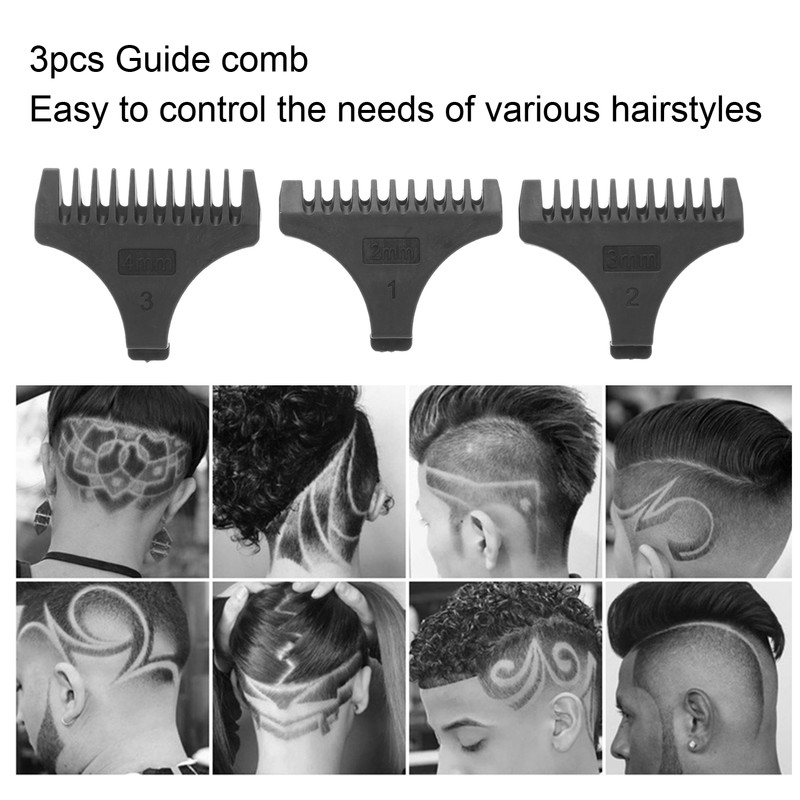 USB Rechaegeable Hair Clipper LCD Screen Electric Hair Styling Trimming