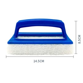 Pack of 2 Pool Sponge Brushes Pool Cleaning Hand Scrubber Swimming Pool Brush with Handle Sponge Eraser Waterline Scrubber with Handle Pond Brush Cleaning Accessories Suitable for Cleaning