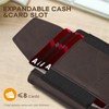 RUNBOX Slim Wallet for Men With 2 ID Windows Holds