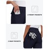 MoFiz Women's Capri Pants with Pockets Lightweight Cropped Hiking Golf