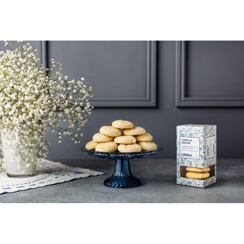 Unna Bakery Butter Cookies 3.4 oz gift boxes (Vanilla Sugar