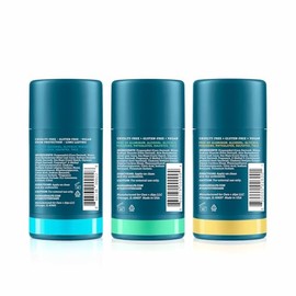 Oars + Alps Desodorante para hombre sin aluminio, transparente + sin residuos, paquete de 3, 2.6 onzas | Anti-Chafing Smooth Glide, Long Lasting Odor 