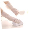 FRCOLOR 2 Pairs Reusable Kitchen Cleaning Gloves Durable Latex Dishwashing