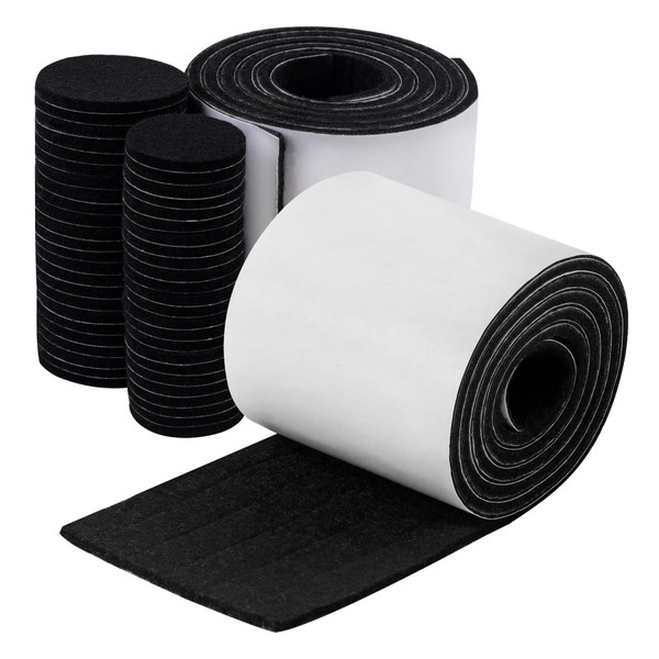 Felt Furniture Pads, 2 Rolls Felt Tape with Adhesive Backing