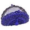 Elegantes Embragues de Cristal para las Mujeres Peacock Bolso de