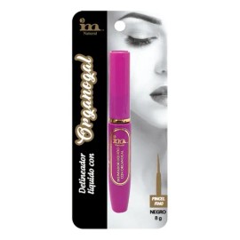 Delineador Fino Liquido Rosa Con Organogal 8g Im Natural Negro
