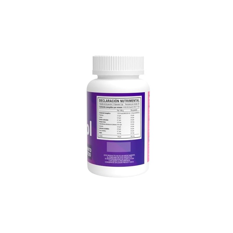Inositol N2000 500 Cápsulas Suplemento Alimenticio