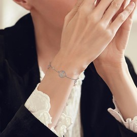 ONEFINITY Pineapple/Daisy Bracelet Anklets for Women 925 Sterling Silver Adjustable Ankle Bracelets Pineapple Jewellery Gifts (pineapple)