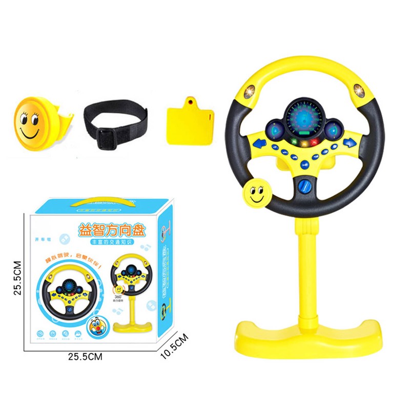 Children Steering Wheel Toy Simulation Driving Car Education Toy 360