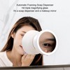 Automatic Foaming Soap Dispenser Rechargeable Infrared Induction Makeup Mirror Touchless