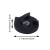 Hsthe Sea 2pcs Blade Gears Blender Replacement Parts, 2 Base