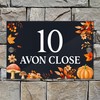 Badgemaster Modern Anthracite House Number Sign Plaque Stainless Steel Standoffs