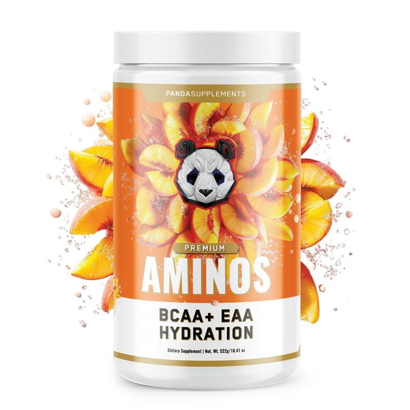 Panda Supps AMINOS - BCAA + EAA & Electrolytes:_Peach Mango