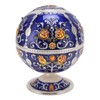 Ball Ashtray with Windproof Lid Retro Dragon Stereoscopic Relief Zinc