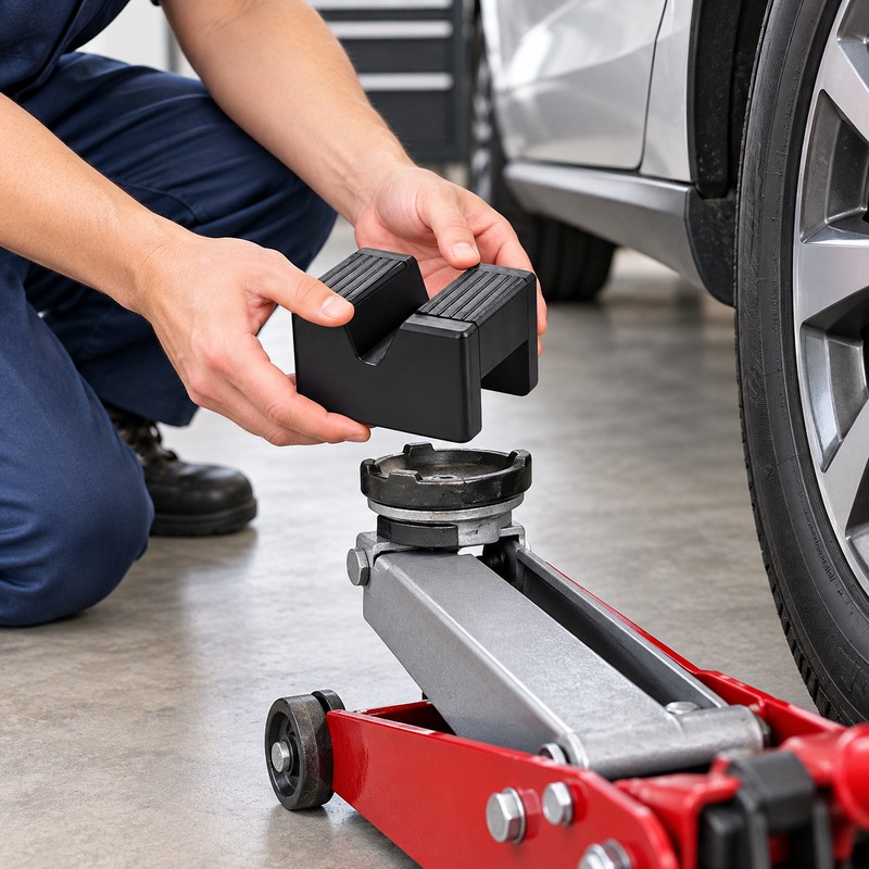 Car Jack Rubber Pad Car Slotted Lift Jack Stand Rubber
