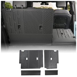 Mabett Rear Seat Back Cover Backrest Protector for Ford Bronco Accessories 2025 2021-2024 with Dog Seat Liner fit Bronco 4-Door 4 Pieces-with Folding Lip (NOT for 2-Door or Bronco Sport)