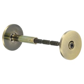 PATIKIL Door Knob Hole Cover Plate, 1 3/16" Dia. Deadbolt Cover Plate Door Hole Filler Plate for 5/16" to 1" Holes, Bronze