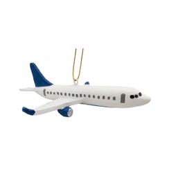 Commercial Flight Airplane Airliner Christmas Tree Travel Ornament