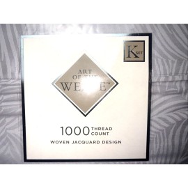 Art of the Weave 1000 TC Cotton Blend Sheet Set Feathers/Leave