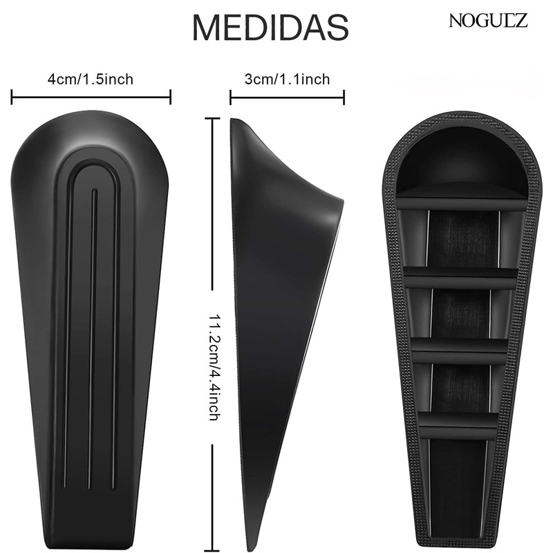 Topes de Puerta, 4 Piezas color Negro. Tope para Puerta,