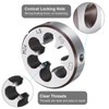 sourcing map 2pcs Round Threading Die M24 x 1.5 Metric