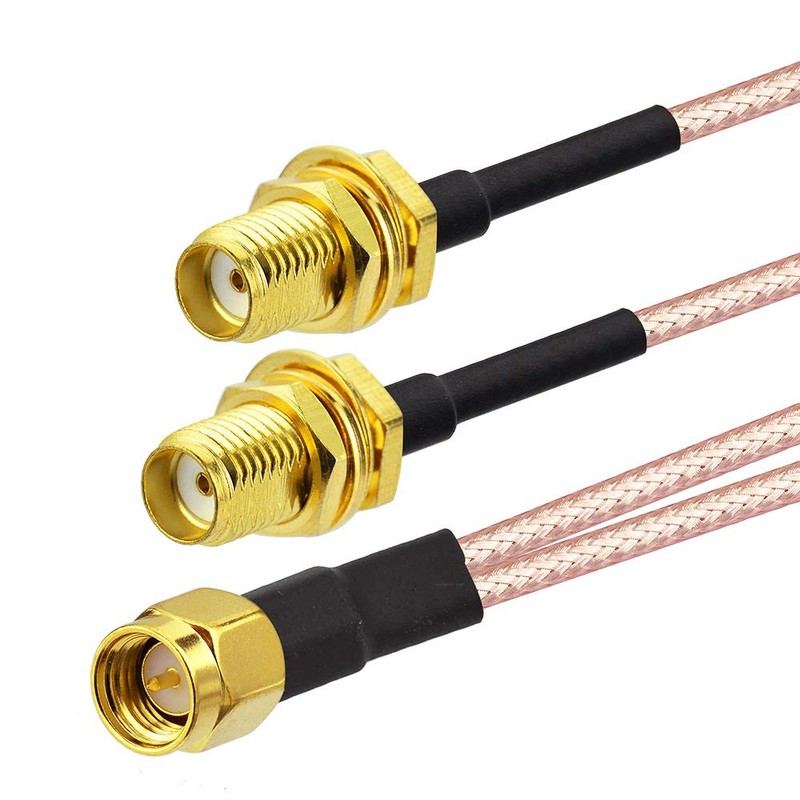 SMA Branch Cable, SMA Cable (1 Male to 2 Female),