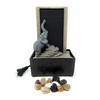 Nature's Mark 9" H Elephant Tabletop Water Fountain with Natural