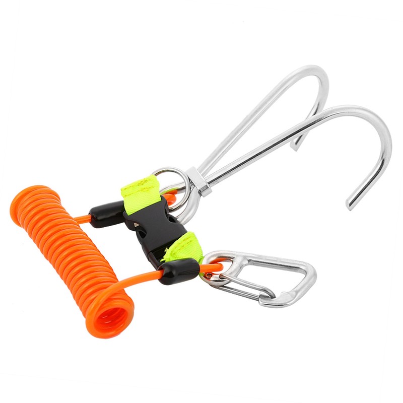 KEEP DIVING Stainless Steel Reef Hook Diving Safety Accessories (Orange)