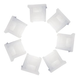 50pcs RJ45 Jack Dust Cover,Cap,Protector,Ethernet Hub Port RJ45 Anti Dust Cover Cap Protector Plug for RJ45 Female for TV,Computer,Other Devicesrj45 dust Cover (Clear)