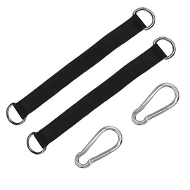 Zczfv Tree Swing Hammock Straps 2 x 30 cm Swing Straps with 2 Carabiner and 2 D-Ring, Adjustable Heavy Tree Swing Straps for Swing Camping Hammock