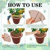 SGYUNQ Plant Pot Grid Soil Protector Covers Cuttable Flower Protector