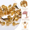 100 Pcs Metal Paper Fasteners, Round Head Split Pins Craft,